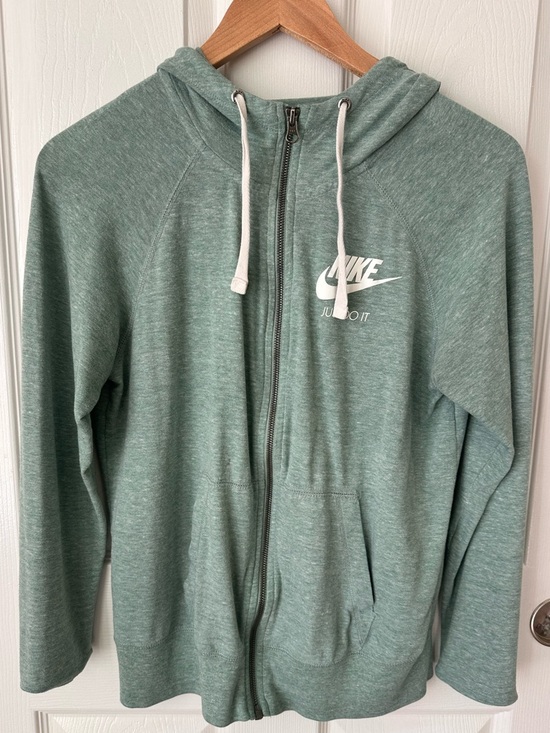 Nike Tops - Nike Sage Green Zip Up Hoodie
